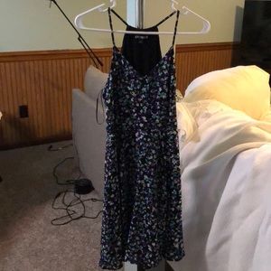 Summer spaghetti strap dress with flowers